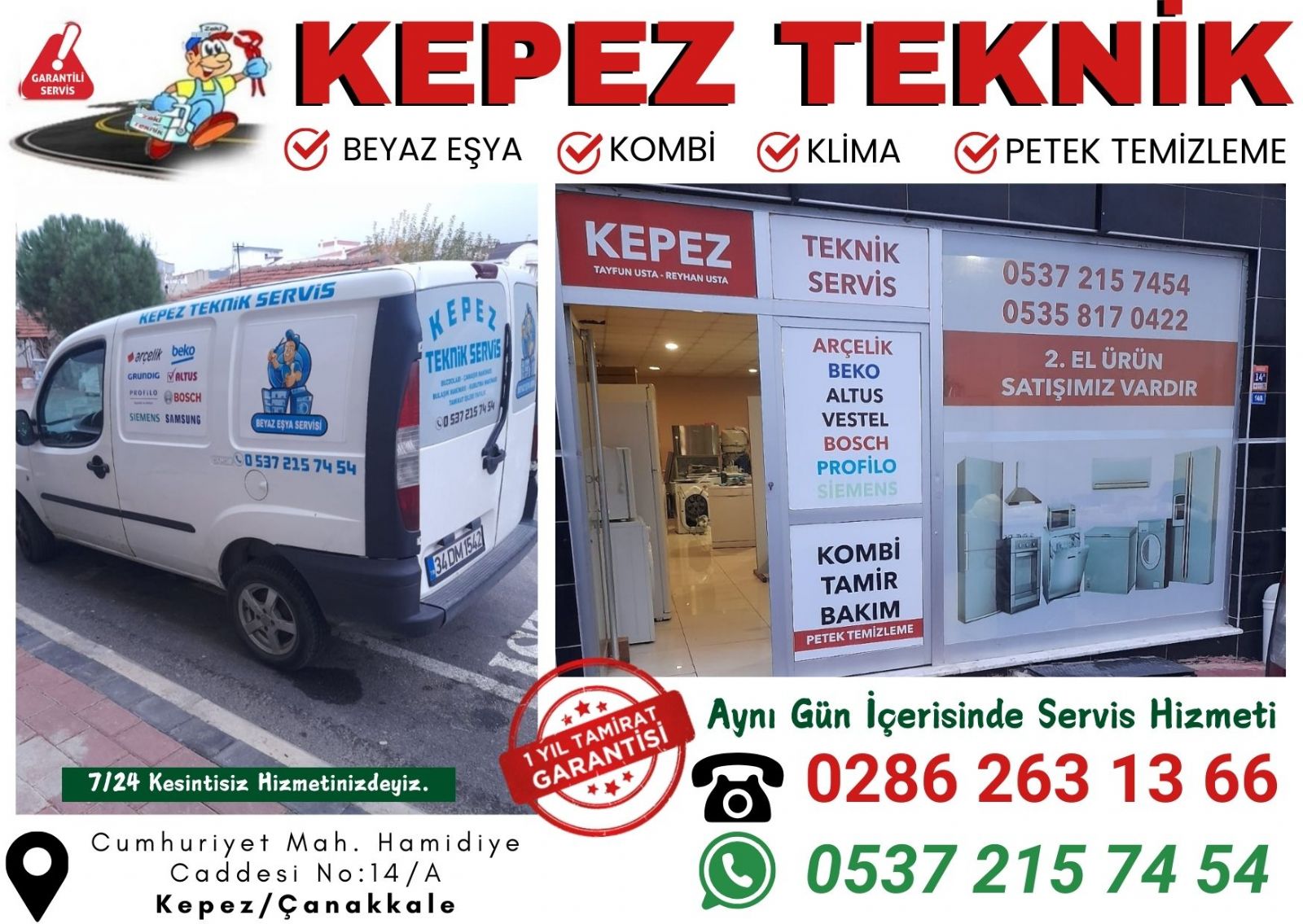 Çanakkale Kepez Kombi Bakımı Petek Temizleme
